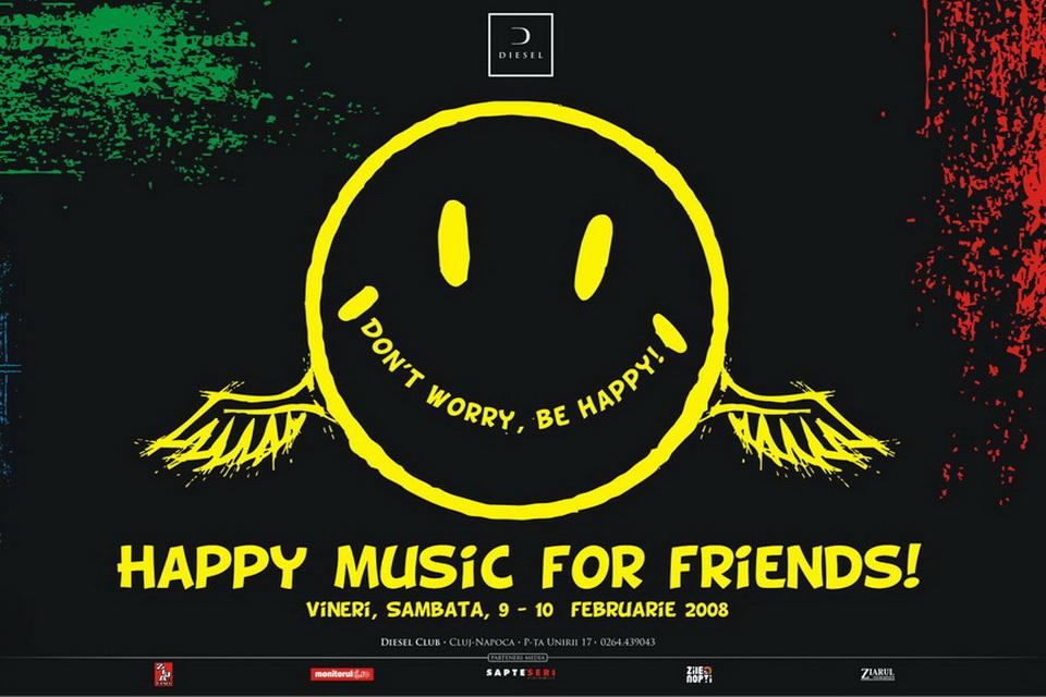 Happy music for friends